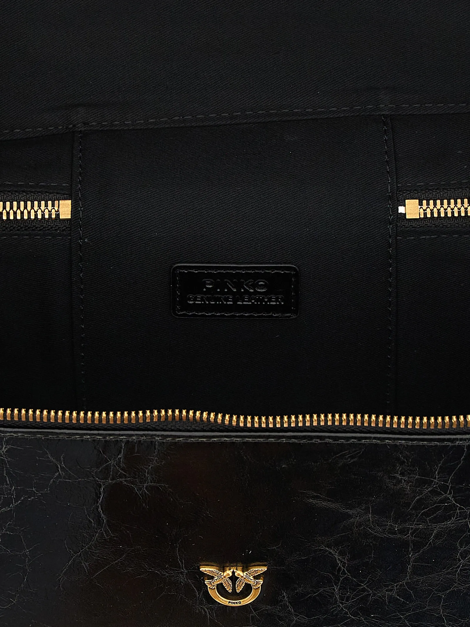 Crumpled Effect Leather Handbag Hand Bags Black sold by Wanan Luxury product image thumbnail 4