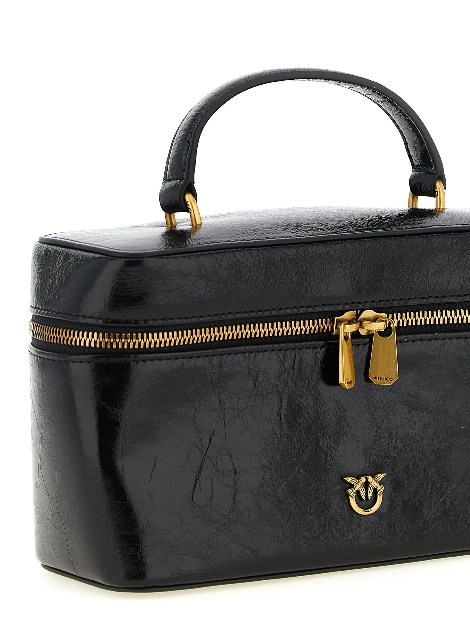 Crumpled Effect Leather Handbag Hand Bags Black sold by Wanan Luxury product image thumbnail 3