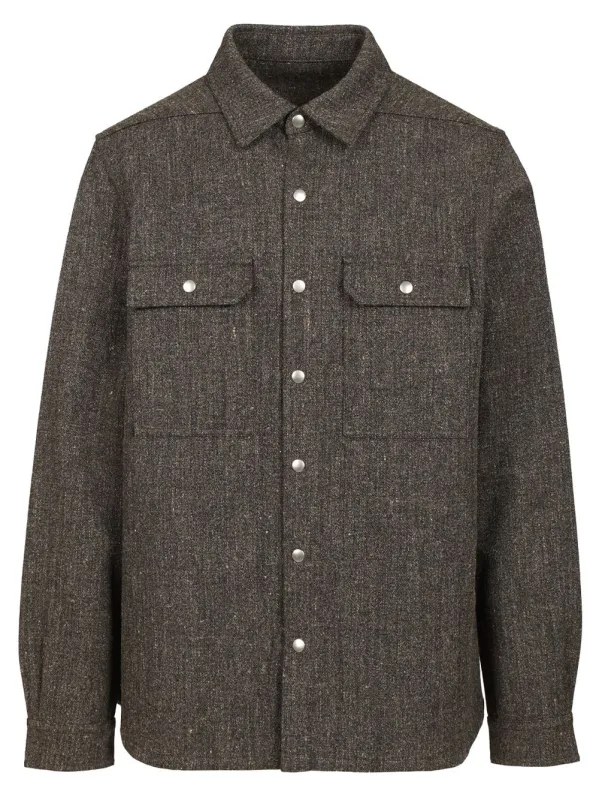 Carbone Outershirt Jackets Grey made by Rick Owens