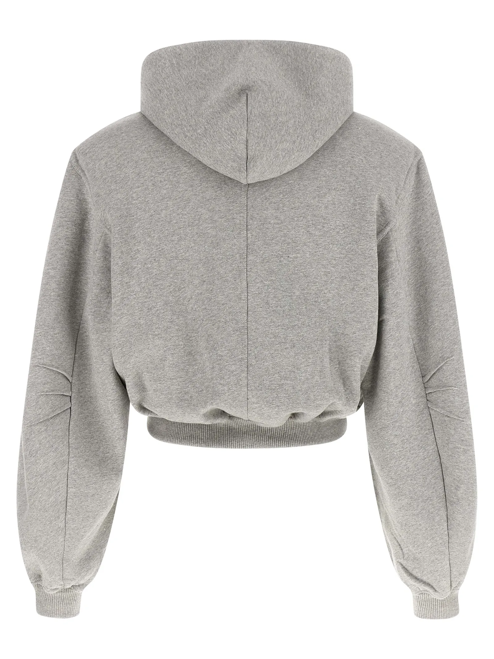 Cropped Hoodie Sweatshirt Gray sold by Wanan Luxury product image thumbnail 2