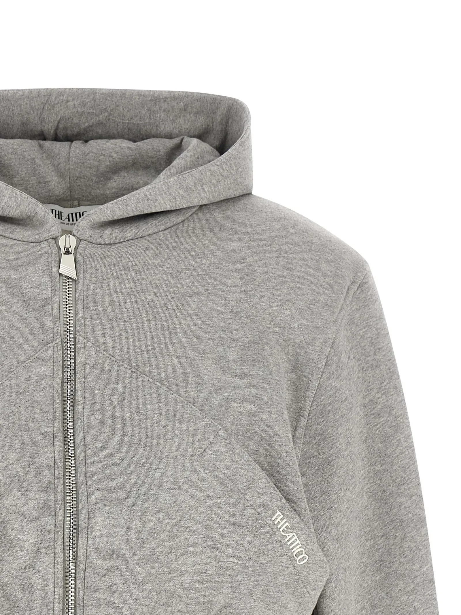 Cropped Hoodie Sweatshirt Gray sold by Wanan Luxury product image thumbnail 3