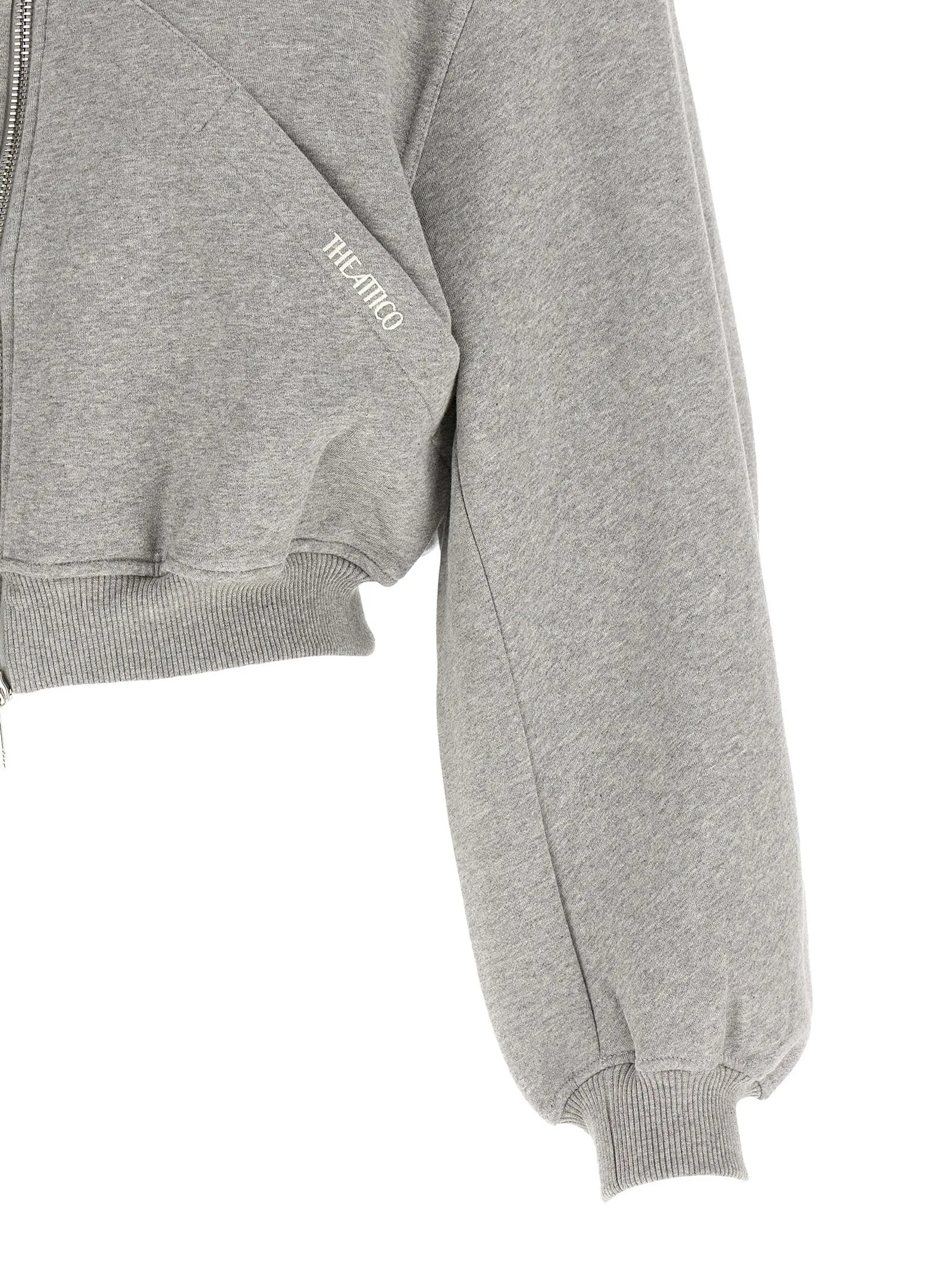 Cropped Hoodie Sweatshirt Gray sold by Wanan Luxury product image thumbnail 4