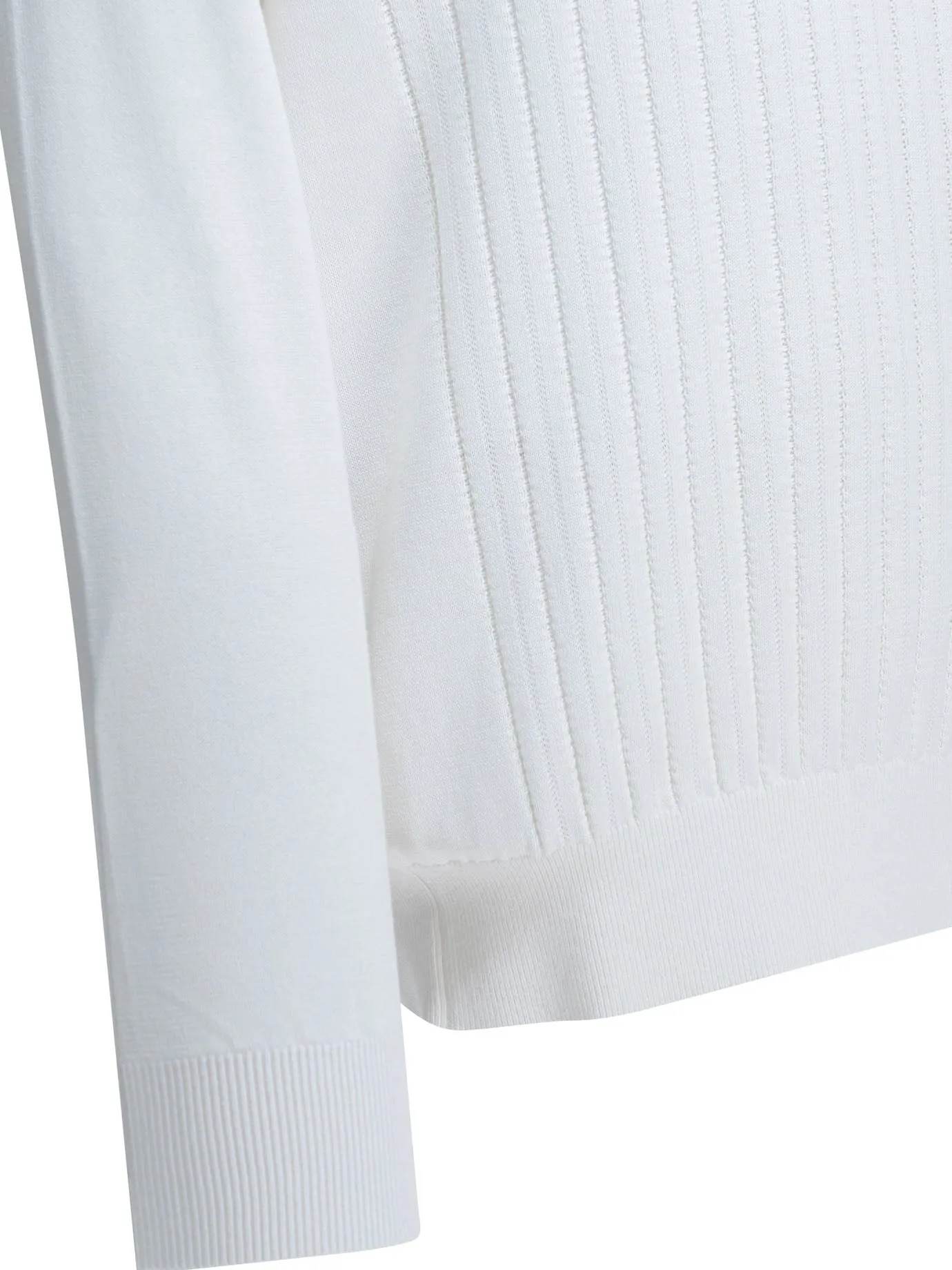 Ribbed Crew-Neck Sweater Knitwear White sold by Wanan Luxury product image thumbnail 4