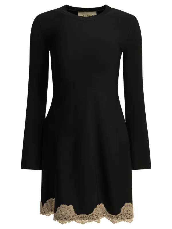 Short Flared Dress Dresses Black made by Valentino Garavani