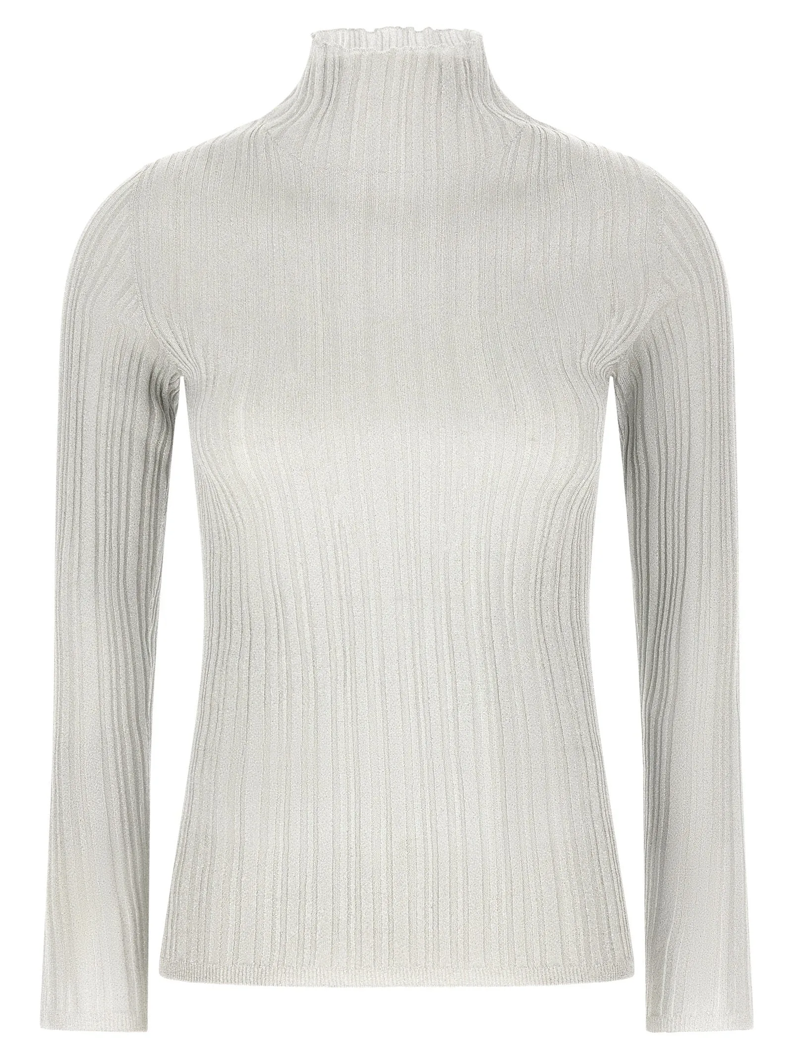 Lamé Thread Sweater Sweaters And Cardigans Gray sold by Wanan Luxury