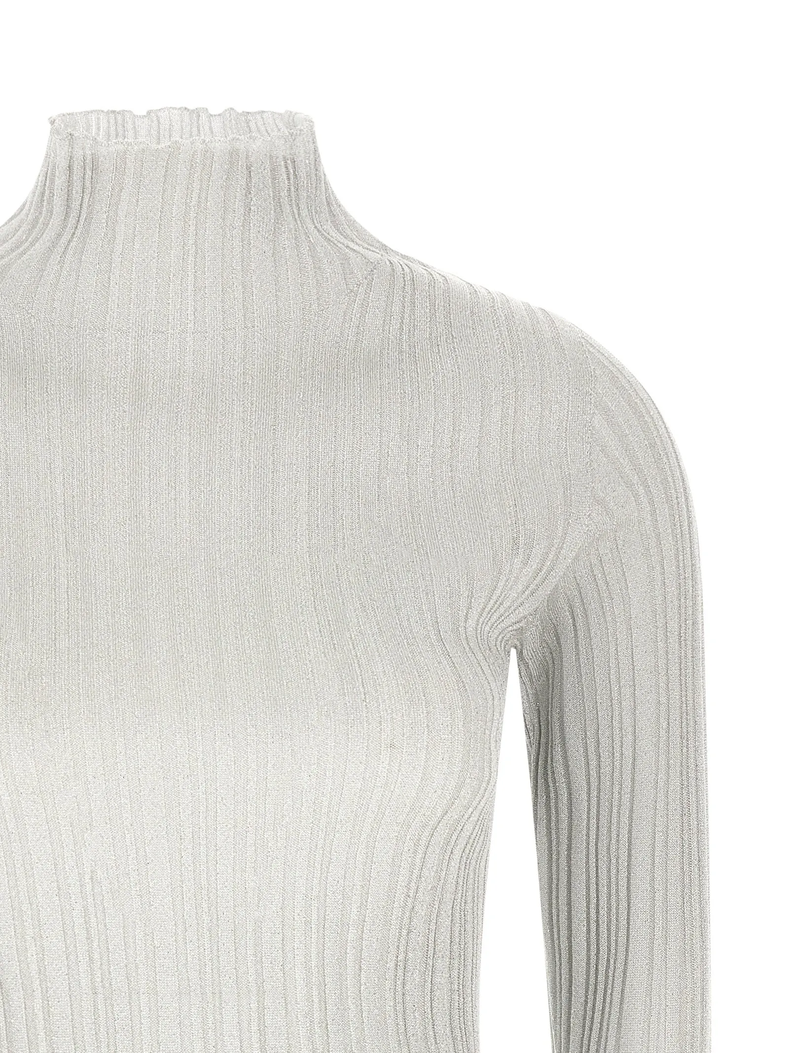 Lamé Thread Sweater Sweaters And Cardigans Gray sold by Wanan Luxury product image thumbnail 3