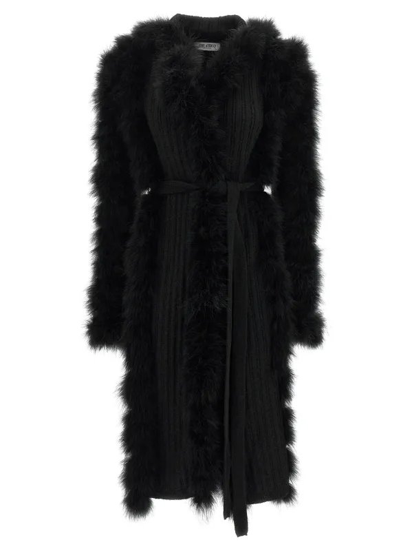 Dressing Gown Coat Coats And Trench Coats Black made by The Attico