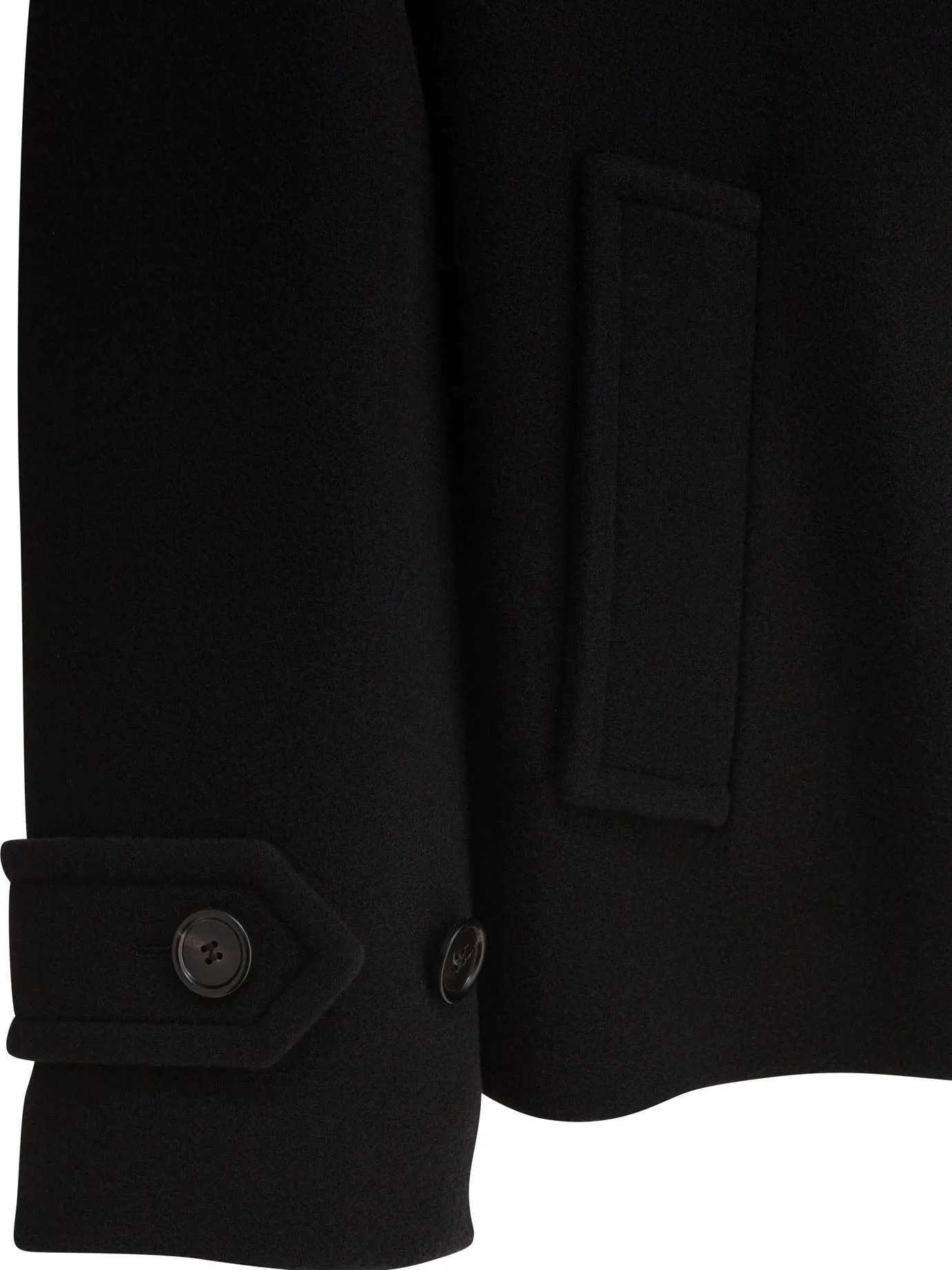 Short Wool Coat Jackets And Coats Black sold by Wanan Luxury product image thumbnail 3