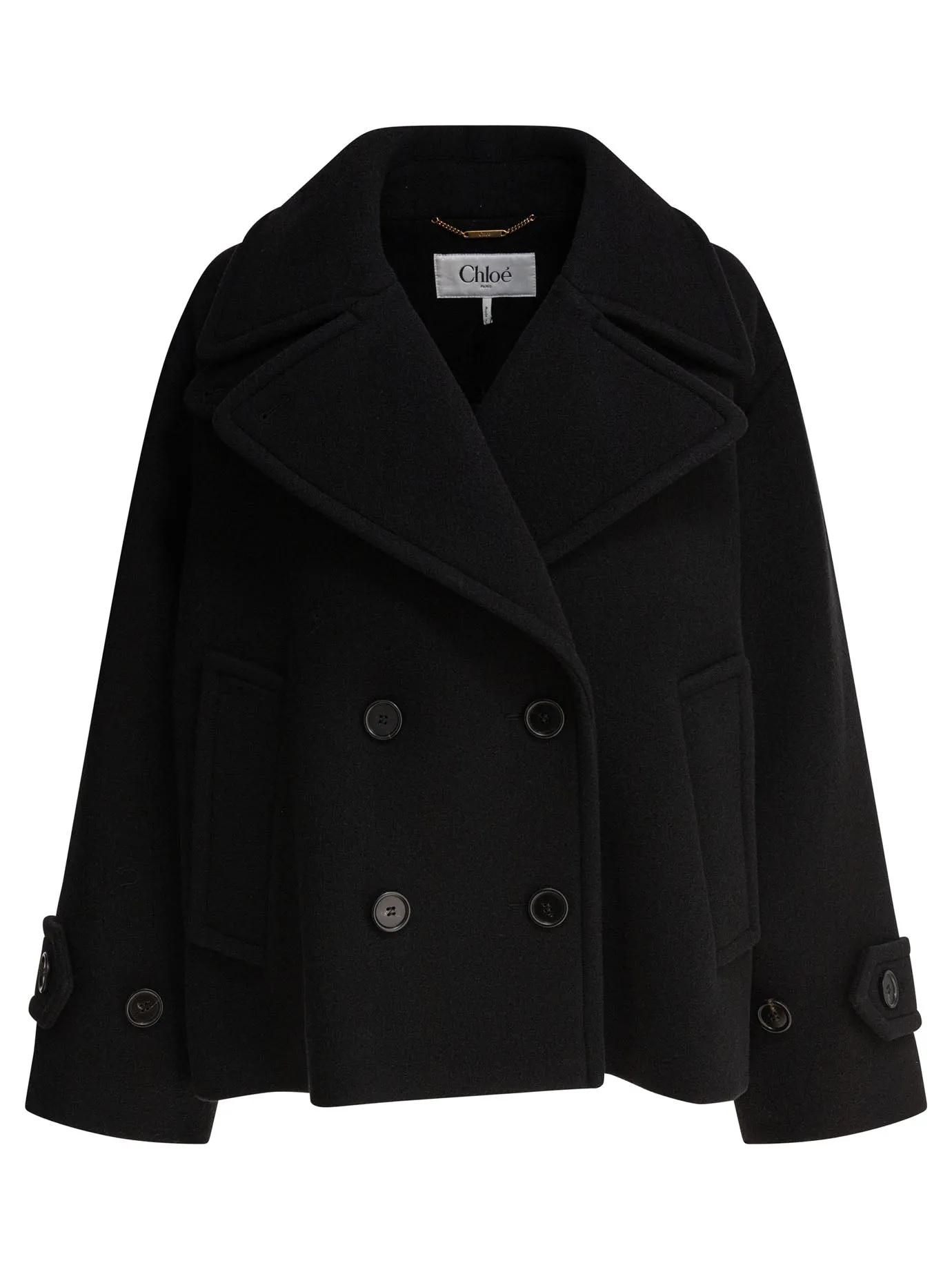 Short Wool Coat Jackets And Coats Black sold by Wanan Luxury