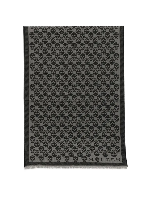 Scarves & Silk Scarves Sciarpe & Foulard Grey made by Alexander McQueen