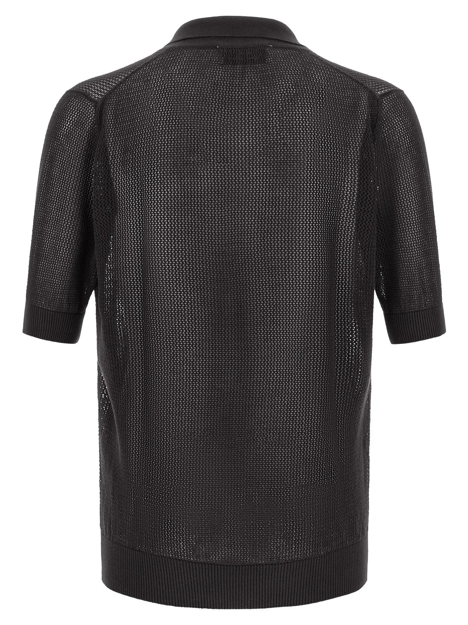 Openwork Cotton Shirt Polo Brown sold by Wanan Luxury product image thumbnail 2
