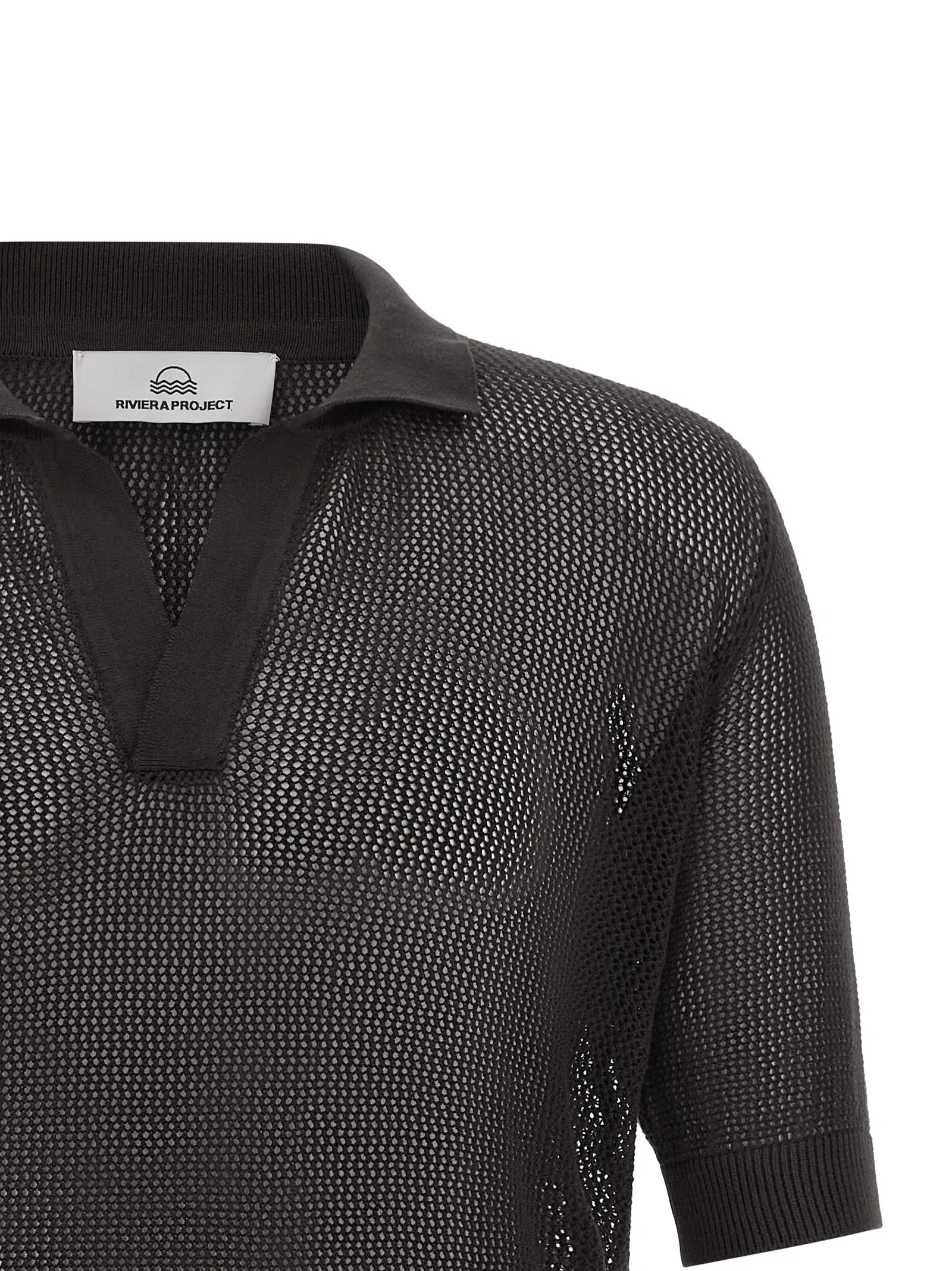 Openwork Cotton Shirt Polo Brown sold by Wanan Luxury product image thumbnail 3