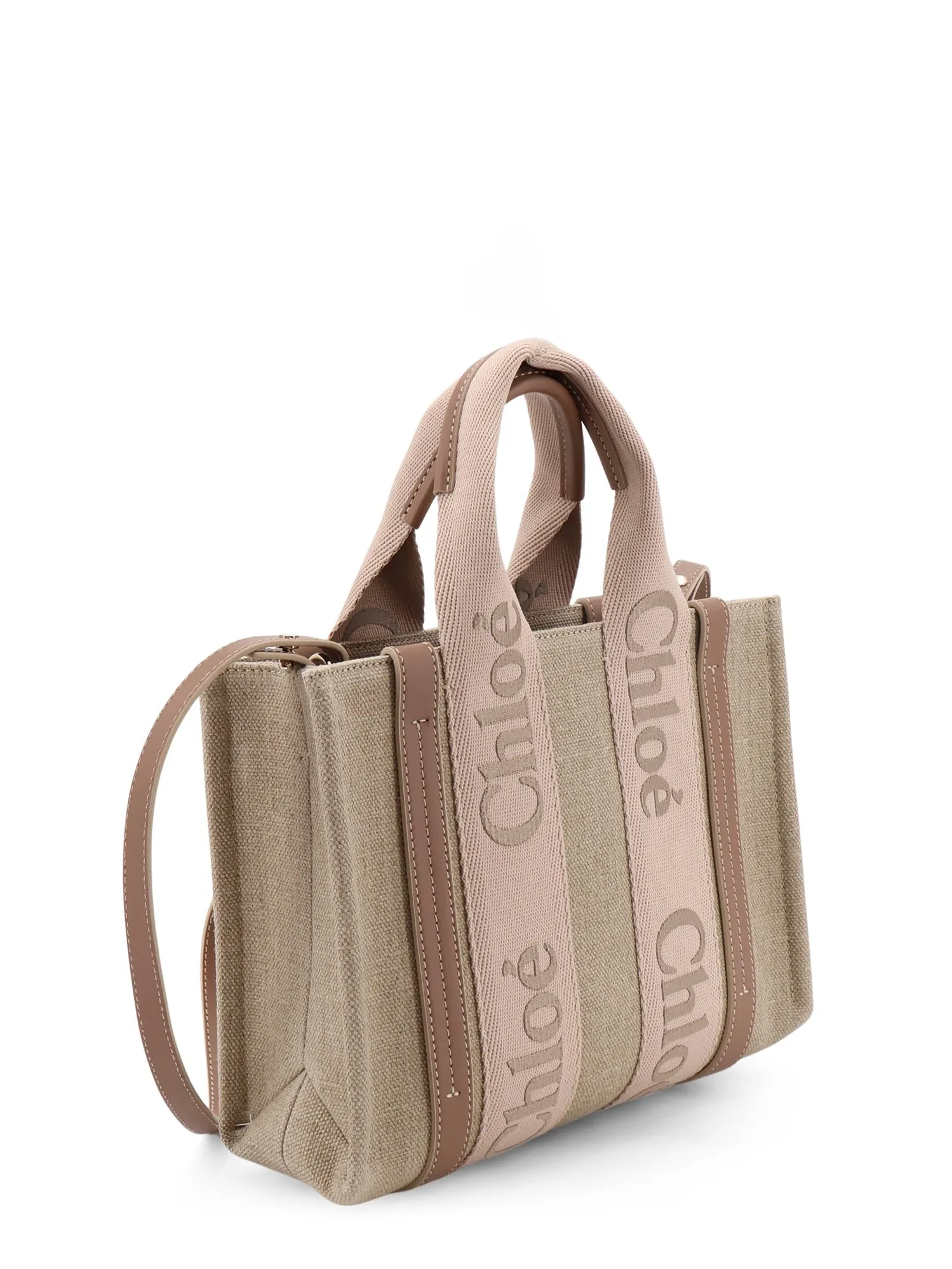 Woody Linen Canvas And Leather Crossbody Bag sold by Wanan Luxury product image thumbnail 3