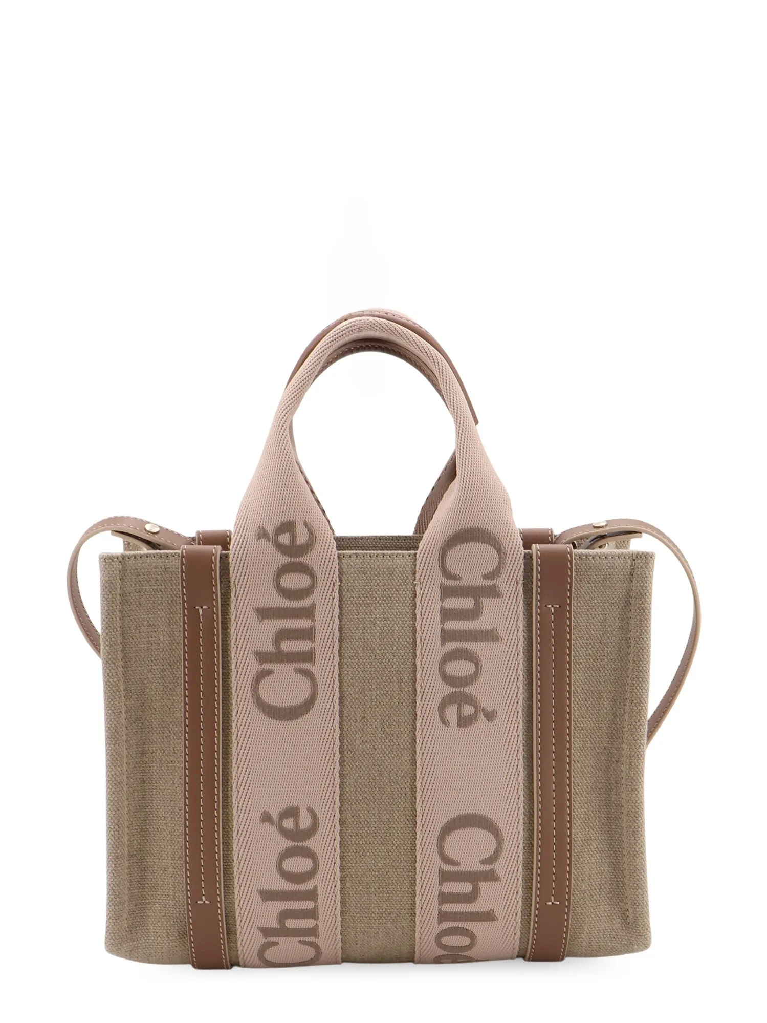 Woody Linen Canvas And Leather Crossbody Bag sold by Wanan Luxury product image thumbnail 2