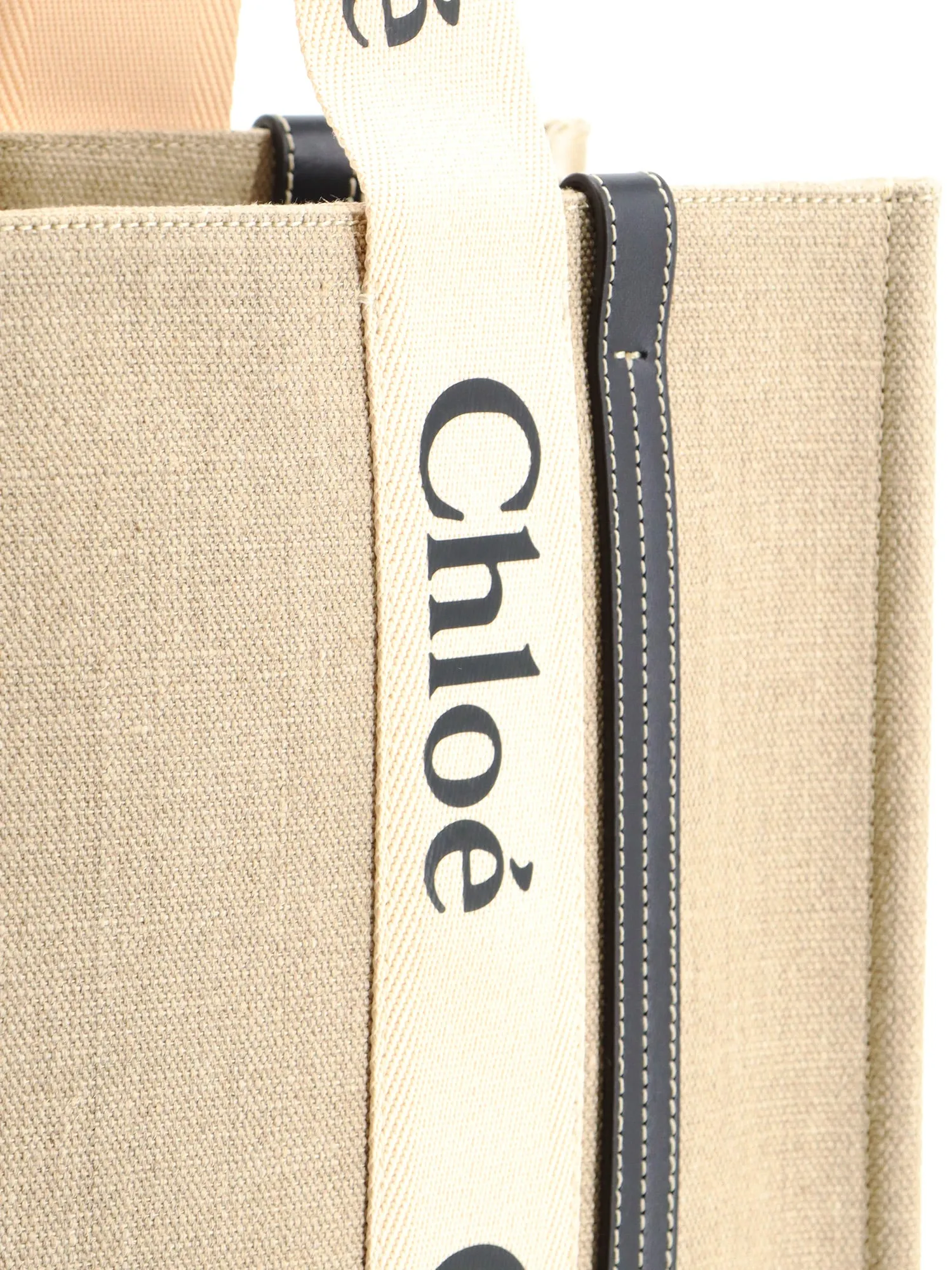 Woody Linen Shoulder Bag With Front Lettering Logo sold by Wanan Luxury product image thumbnail 5