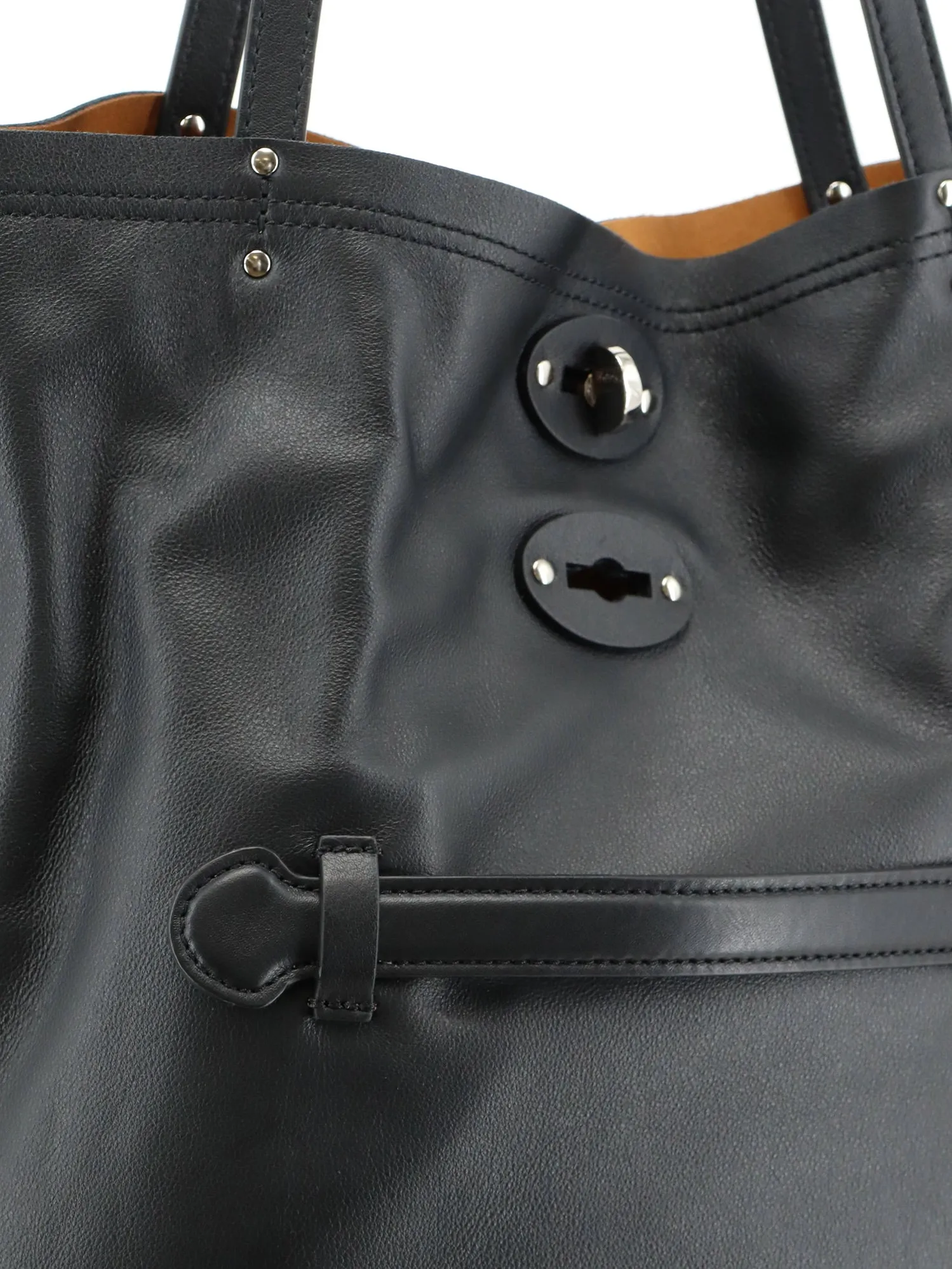A Spasso Leather Shopping Bag sold by Wanan Luxury product image thumbnail 5