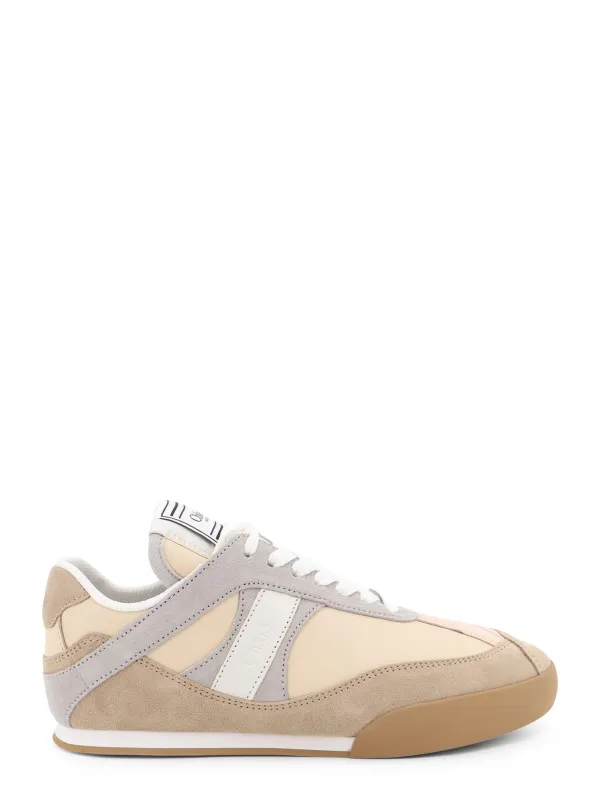 Kick Suede Sneakers With Contrasting Inserts made by Chloe