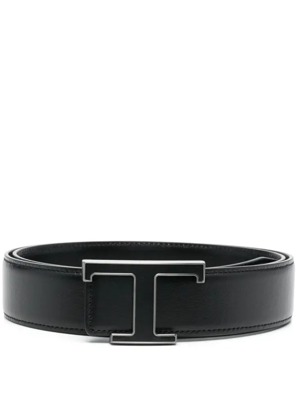 T Timeless Reversible Belt In Leather made by Tod's