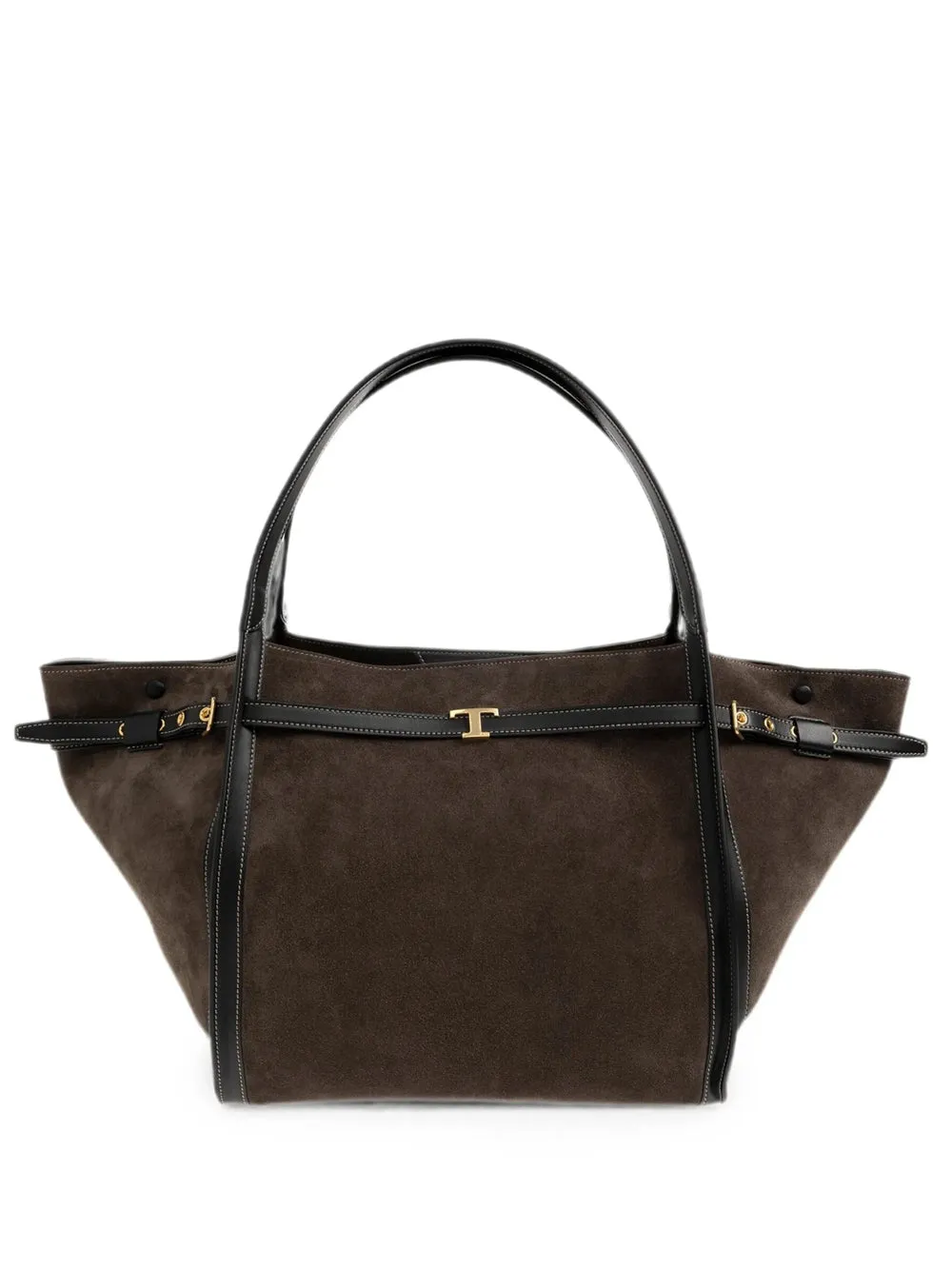 Medium T Signature Suede Shopping Bag sold by Wanan Luxury