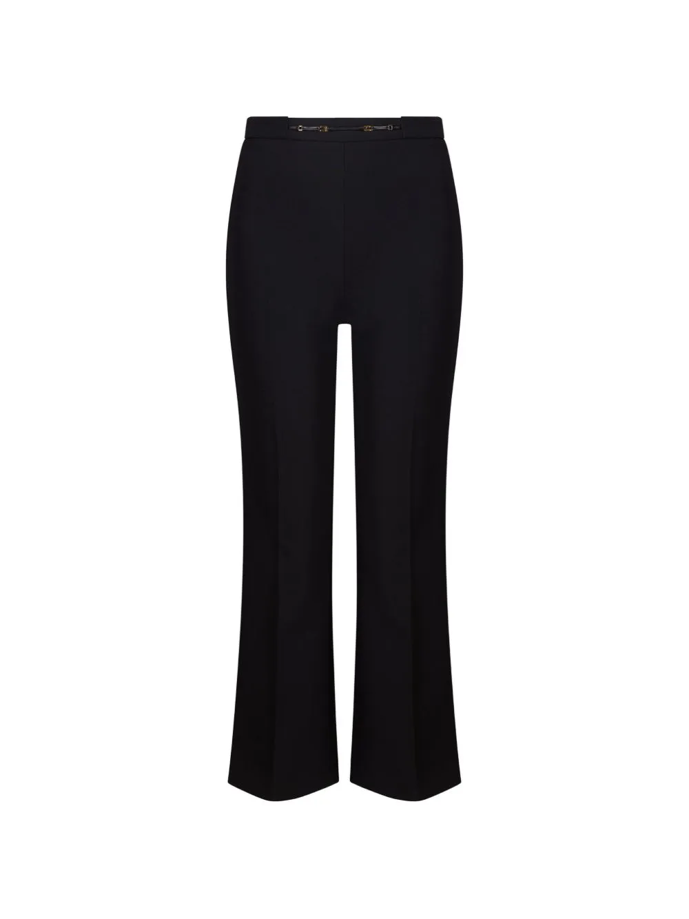 Horsebit-Detail Flared Trousers sold by Wanan Luxury