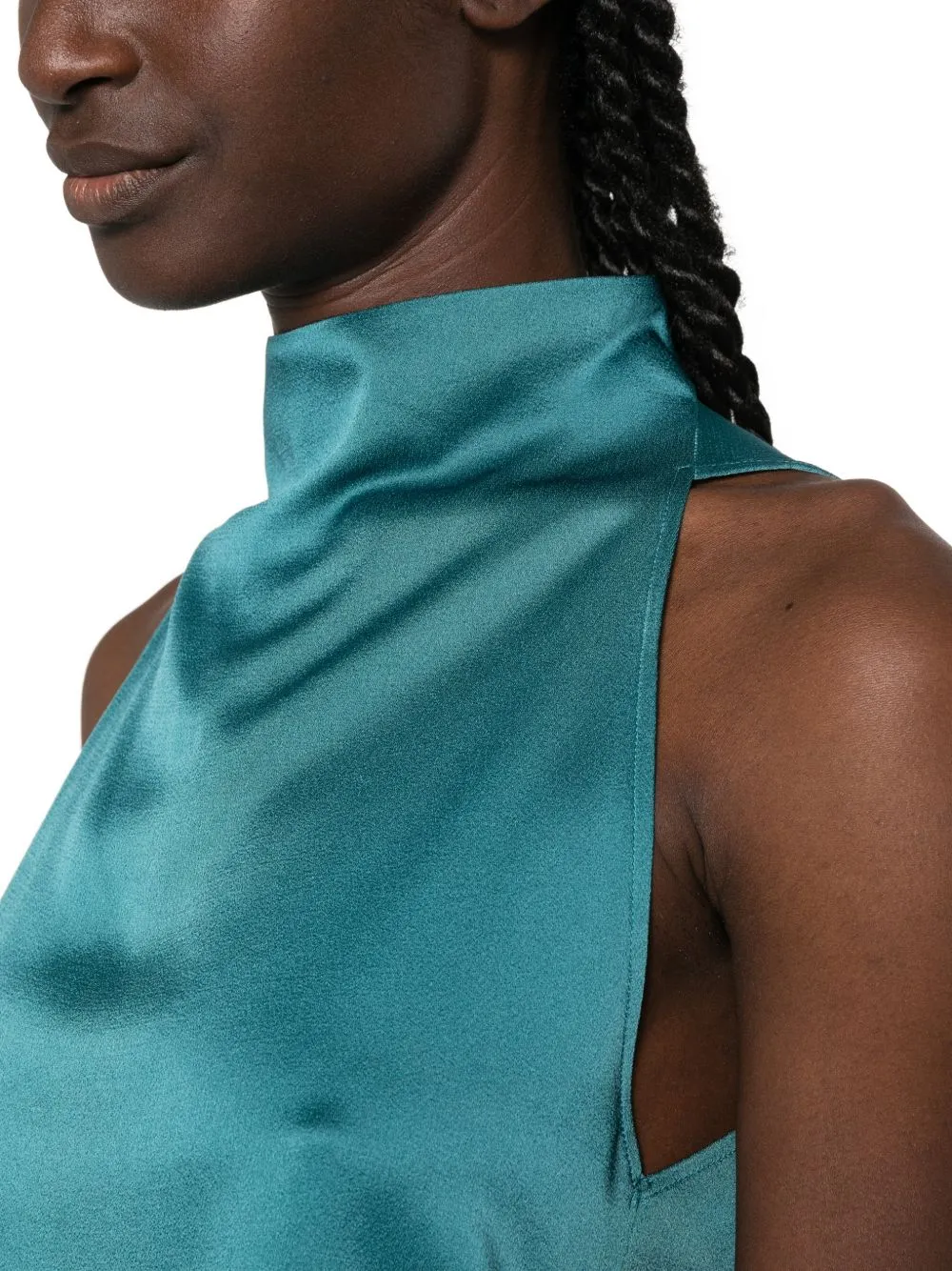 Satin Turtle-Neck Top sold by Wanan Luxury product image thumbnail 2