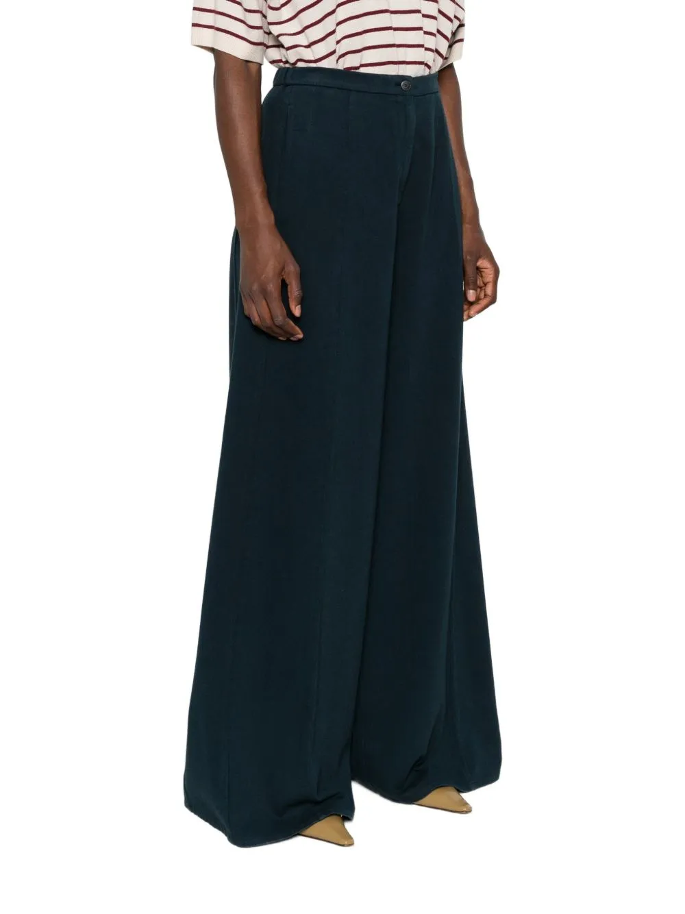 Cotton Wide-Leg Trousers sold by Wanan Luxury product image thumbnail 2
