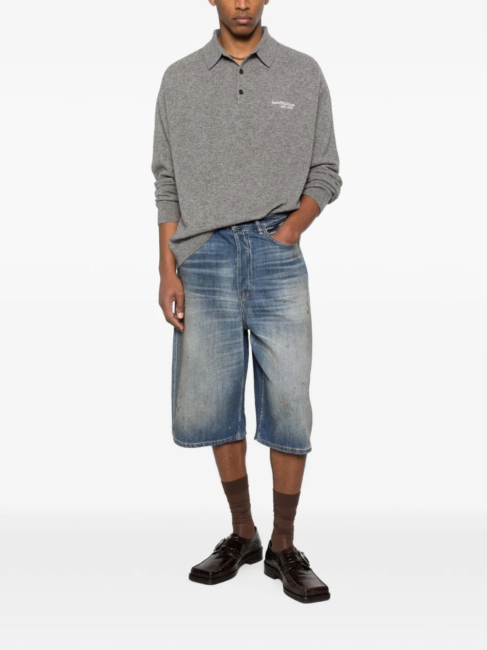 Logo Wool Polo Shirt sold by Wanan Luxury product image thumbnail 3