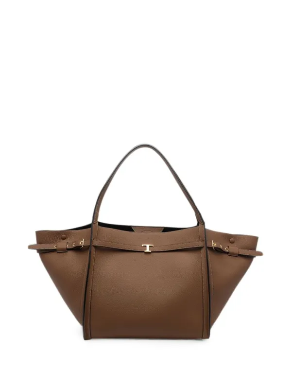 T Timeless Medium Leather Tote Bag made by Tod's