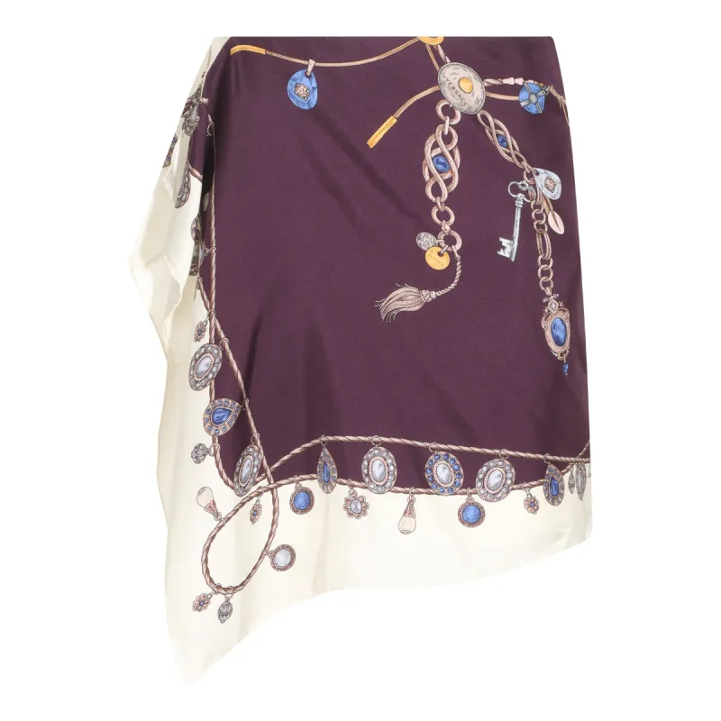 Skirts Burgundy/White/Gold made by Versace
