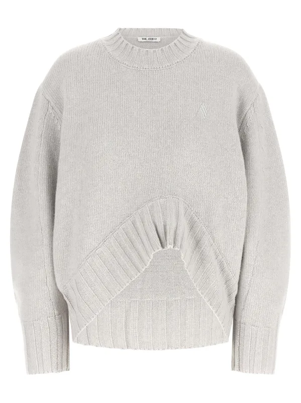 Asymmetrical Hem Sweater Sweaters And Cardigans Gray made by The Attico