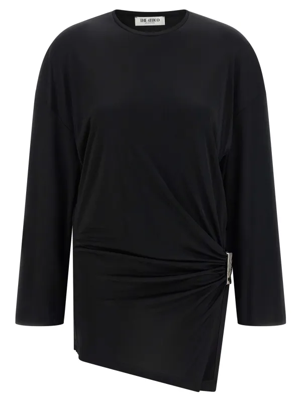 Metallic Detail Dress Dresses Black made by The Attico