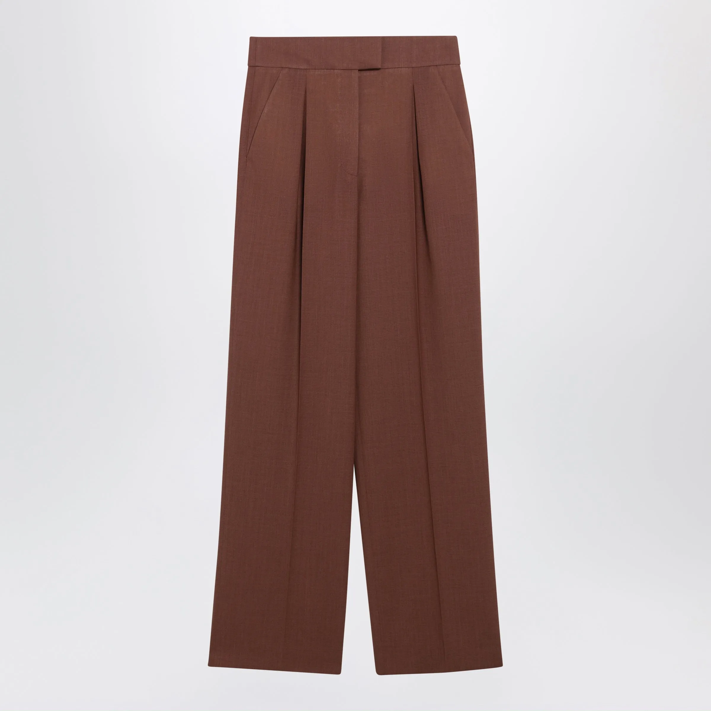 Light Brown Wool Trousers sold by Wanan Luxury