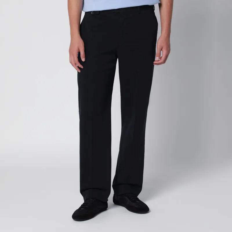 Navy Cotton Trousers made by PT TORINO