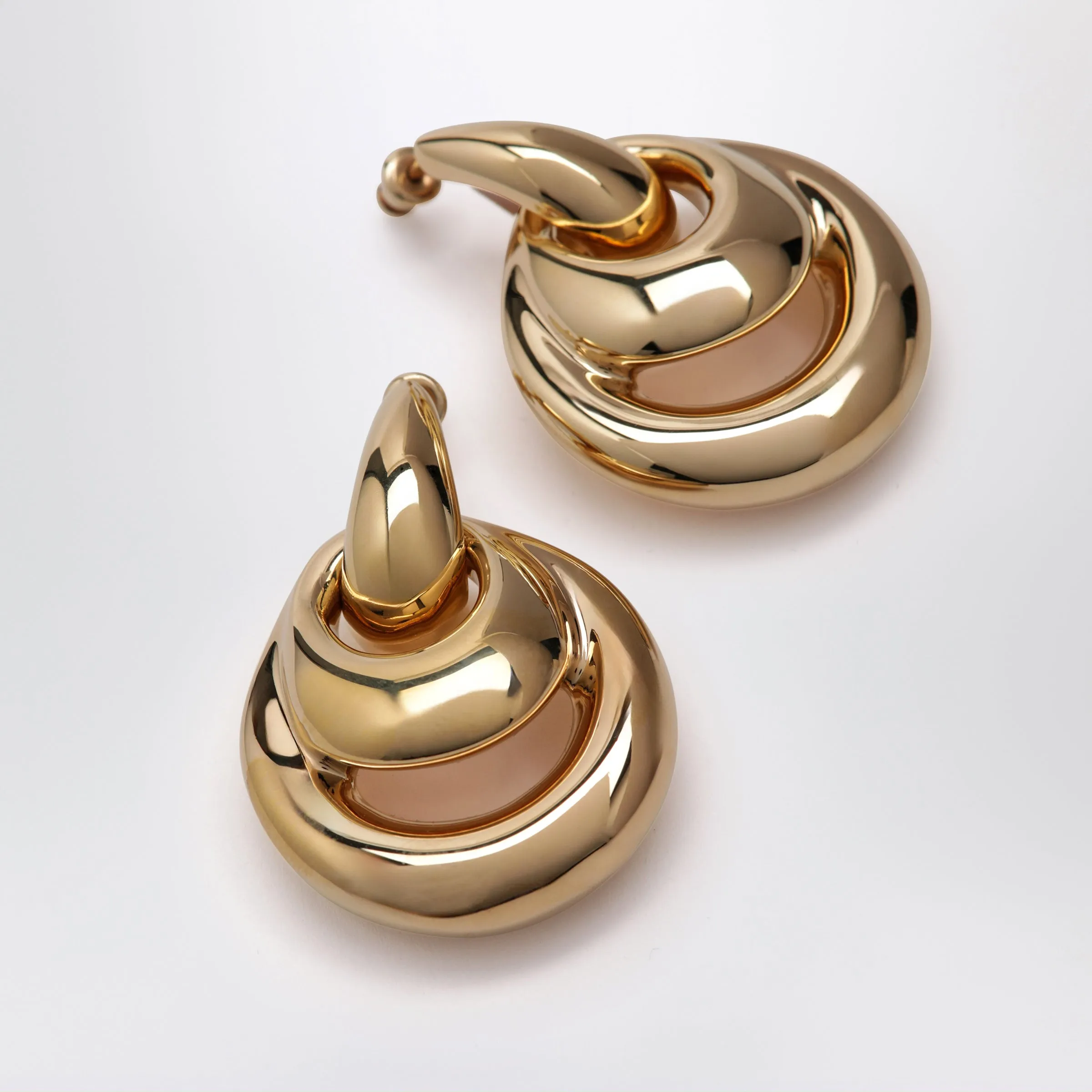 Gold-Tone Blow Up Drop Earrings sold by Wanan Luxury product image thumbnail 2