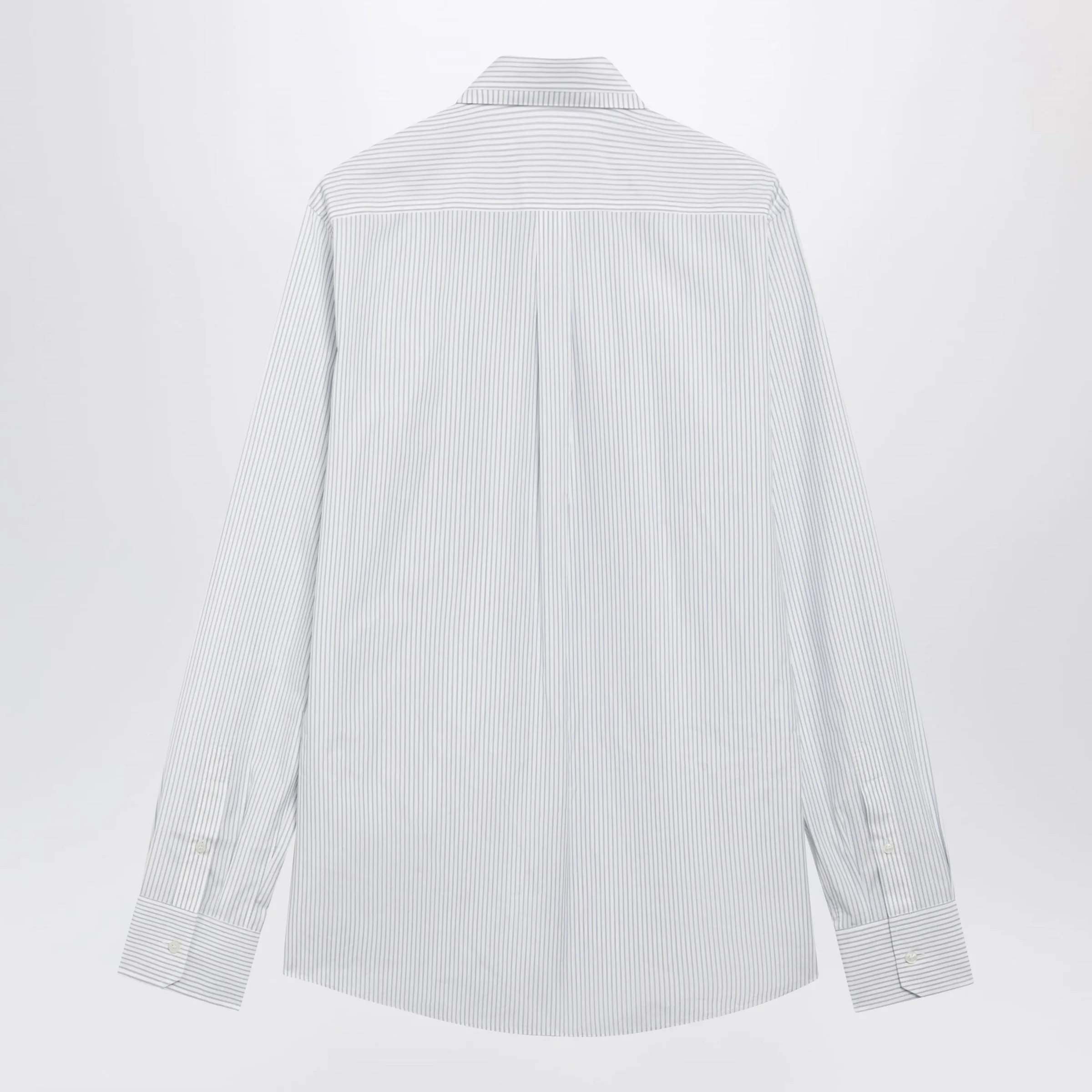 White Double-Collar Striped Shirt sold by Wanan Luxury product image thumbnail 2