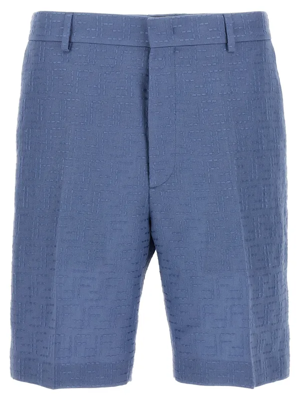 Bermuda Jacquard Ff Bermuda And Short Light Blue made by Fendi