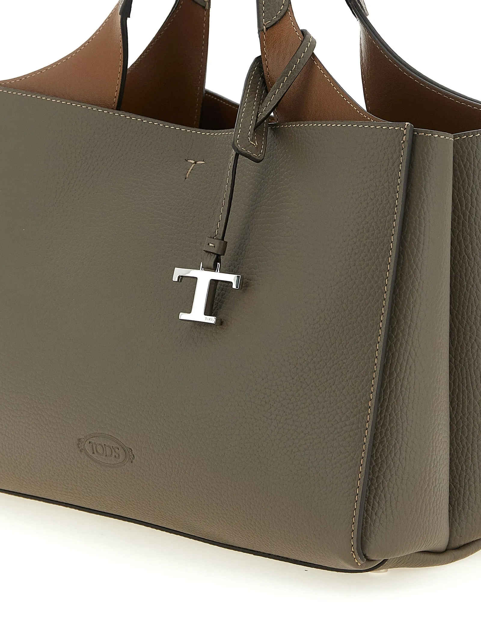 Small Leather Bucket Bag Hand Bags Gray sold by Wanan Luxury product image thumbnail 3