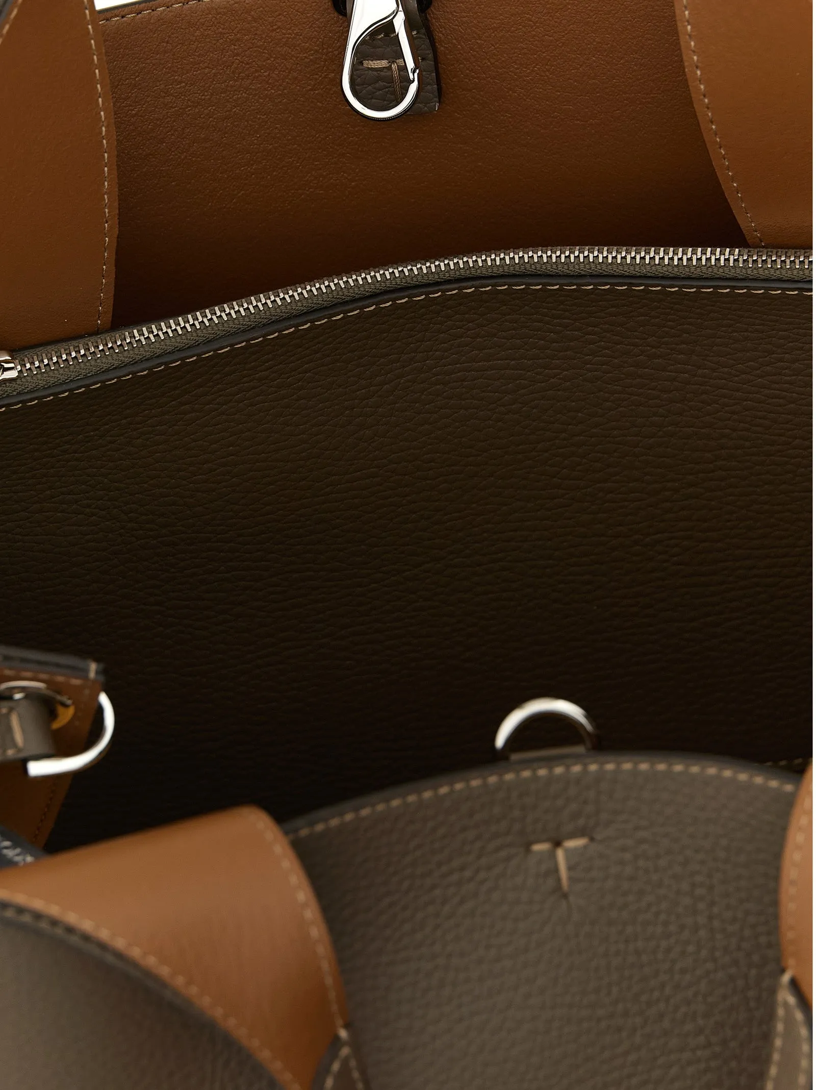 Small Leather Bucket Bag Hand Bags Gray sold by Wanan Luxury product image thumbnail 4