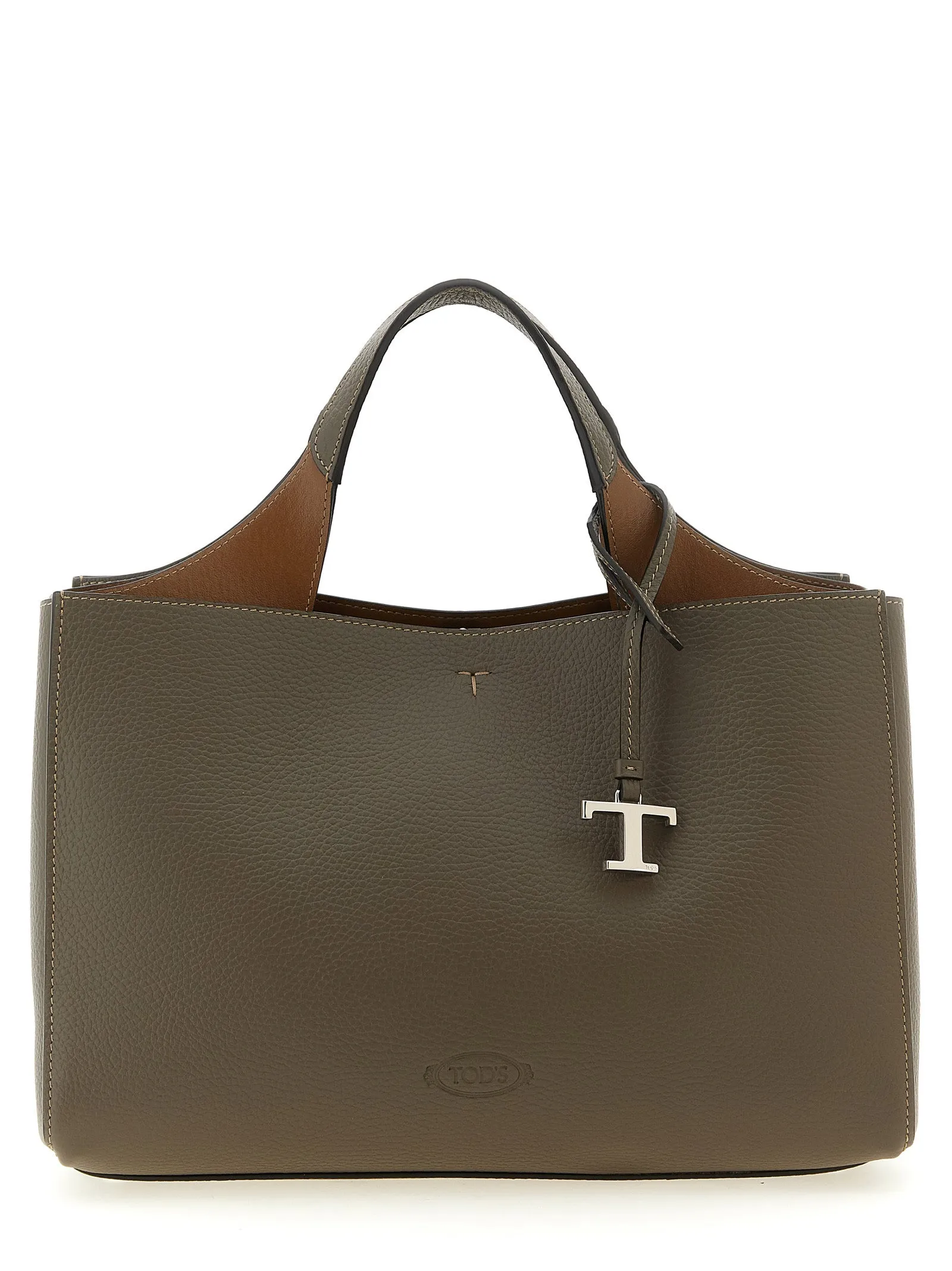 Small Leather Bucket Bag Hand Bags Gray sold by Wanan Luxury