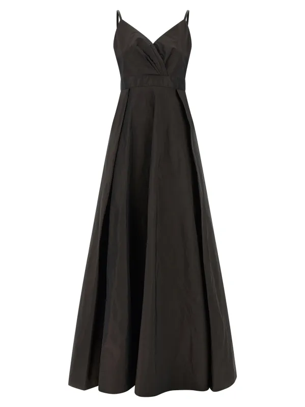Maxi Dress With Bodice Dresses Brown made by Pinko