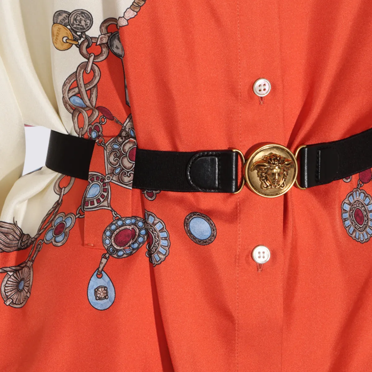 Dresses Orange/White/Gold sold by Wanan Luxury product image thumbnail 3