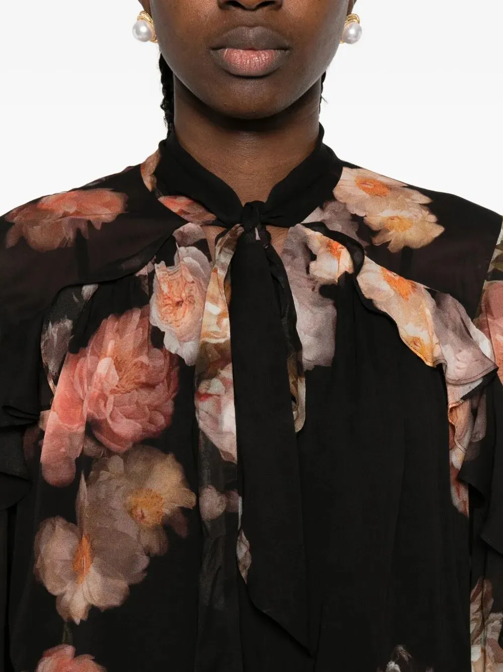 Hypnotic Ruffled Blouse sold by Wanan Luxury product image thumbnail 3