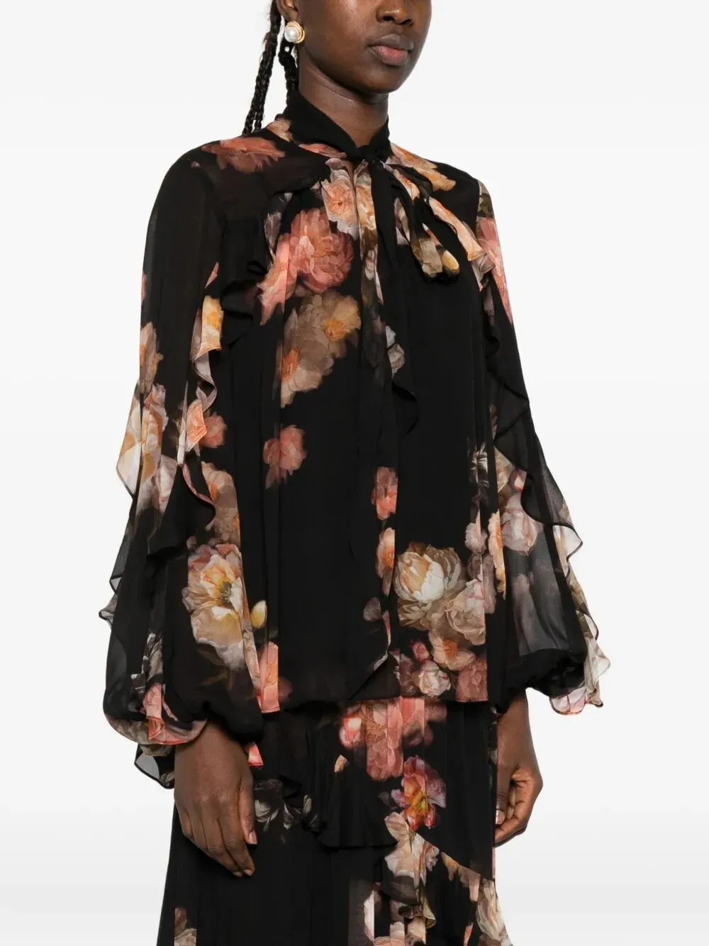 Hypnotic Ruffled Blouse sold by Wanan Luxury product image thumbnail 2