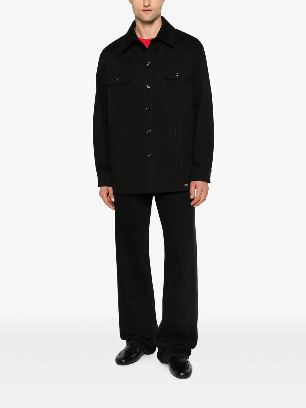 Valentino Cotton Gabardine Shirt Jacket With Vlogo sold by Wanan Luxury product image thumbnail 2