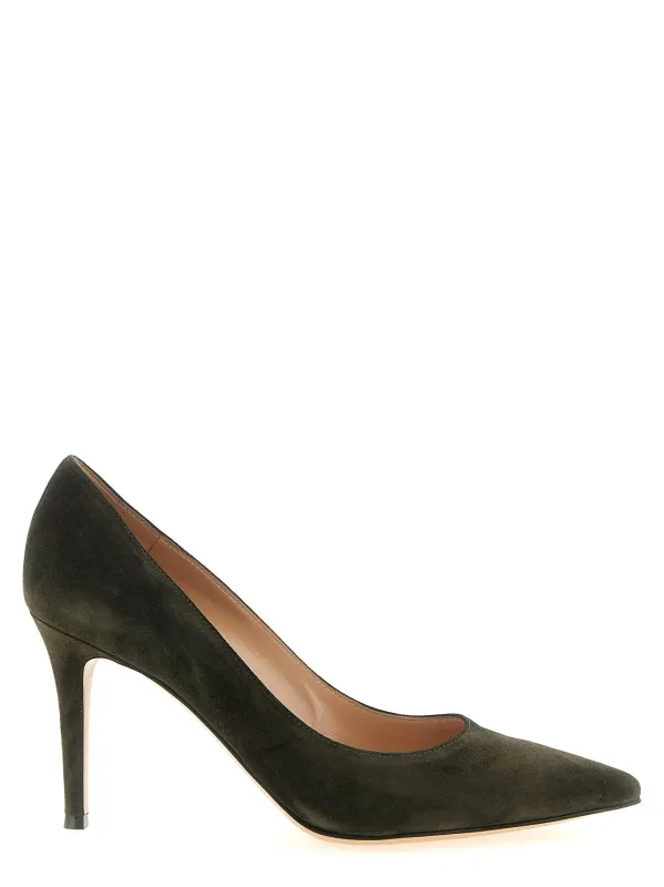Gianvito Pumps Green made by Gianvito Rossi