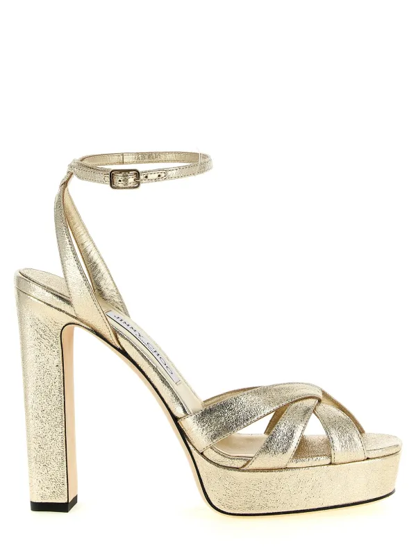 Kove Sandals Gold made by Jimmy Choo