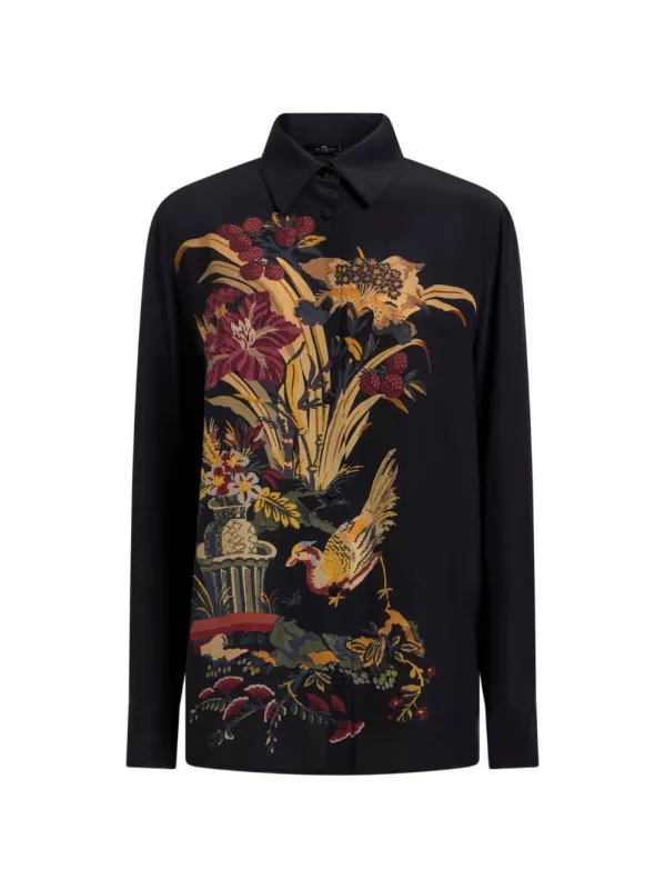 Printed Silk Shirt made by Etro
