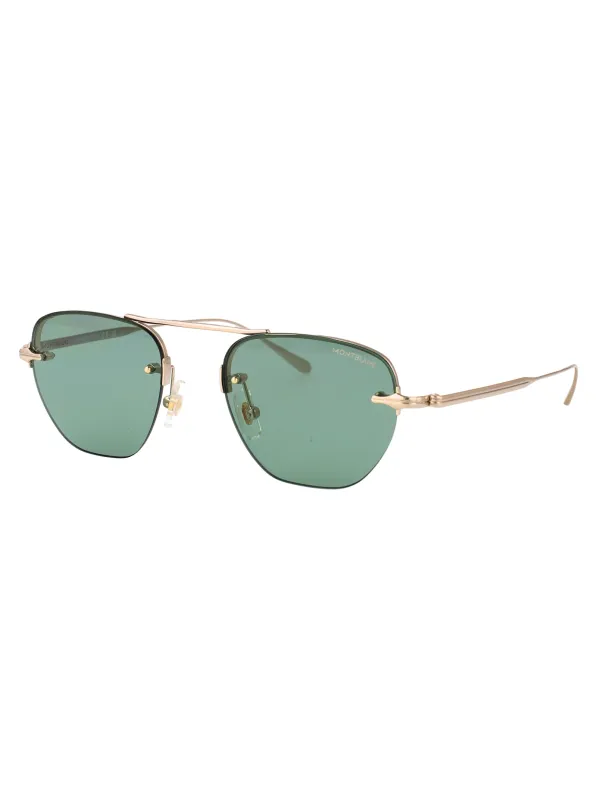 MB0404S 003 ROUND Sunglasses made by Mont Blanc