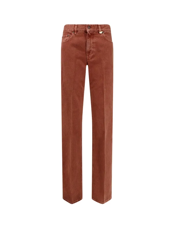 Colored Denim Trousers made by Chloe
