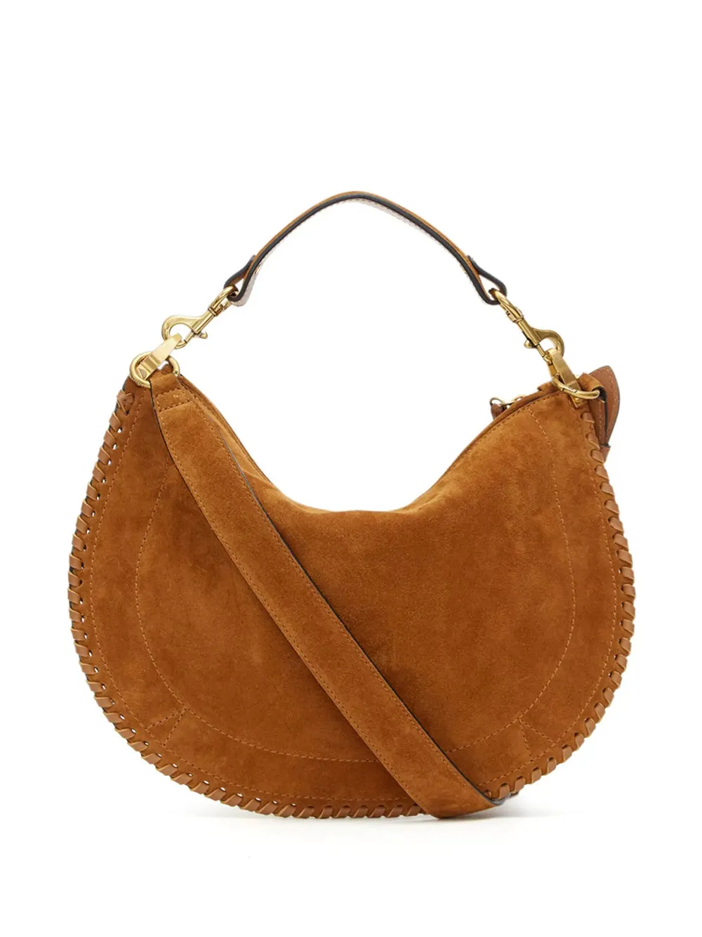 Oskan Soft Zipped Bag In Braided Suede Leather sold by Wanan Luxury product image thumbnail 3